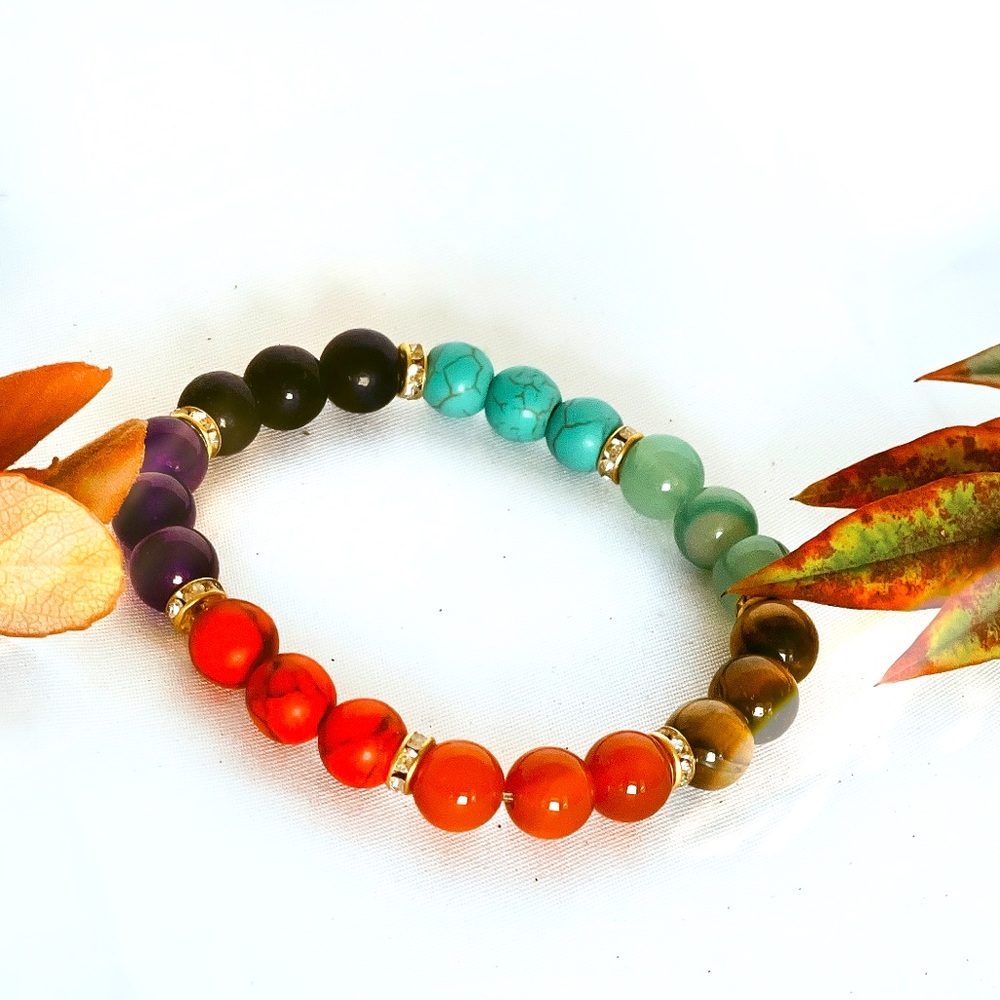 Chakra, rainbow bracelets